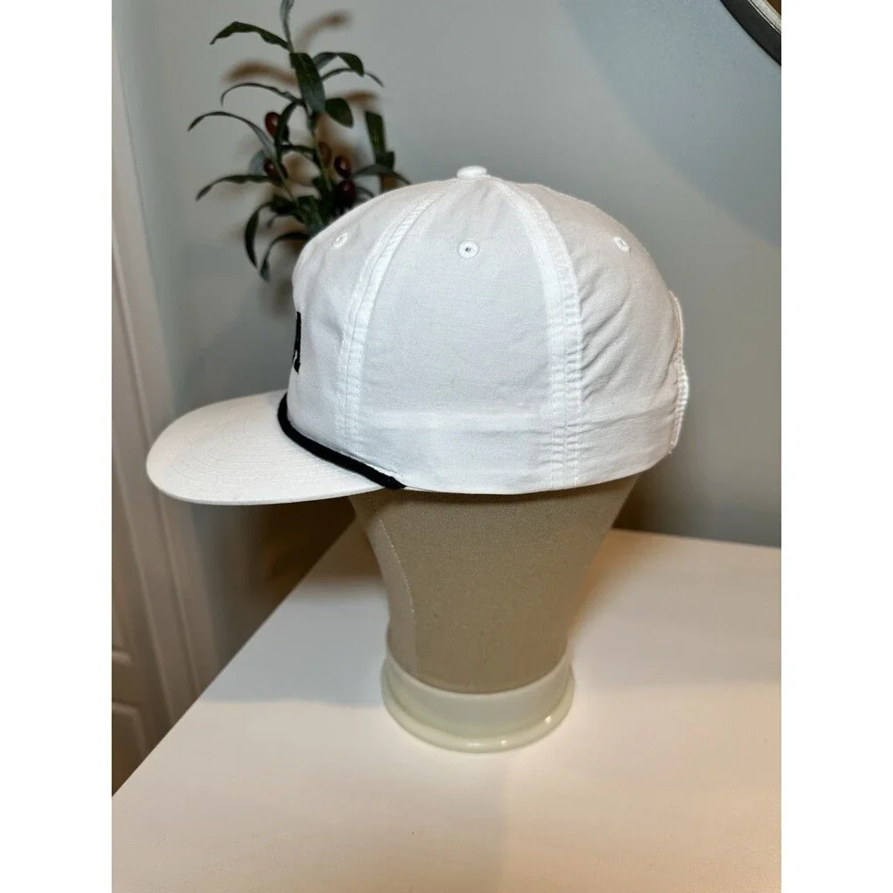 Richardson 256 Umpqua Rope Hat White COHA 5 Panel Snapback Grandpa Cap Retro-VTG